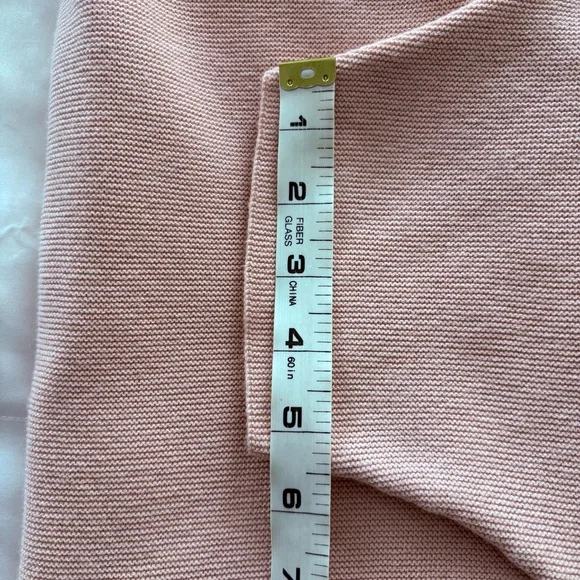 Quince Dolman Sweater Crew Cotton Cashmere Link Stitch Sugar Stone Sz M - Picture 9 of 16